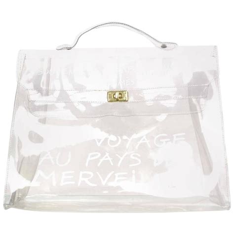 au voyage bag hermes|Hermes Clear Plastic Un Voyage Kelly Souvenir Tote Bag .